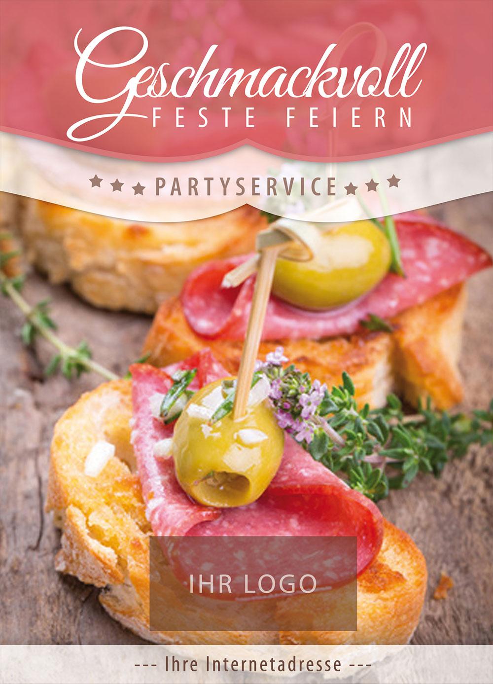 Plakat, Poster-Motiv: Partyservice & Catering