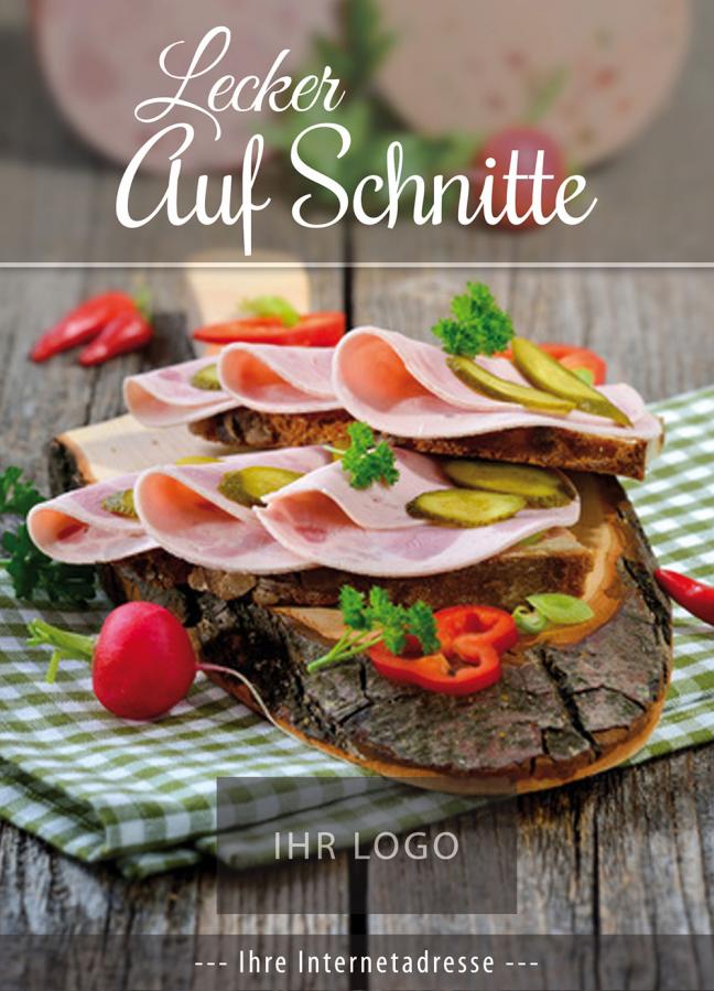 Plakat, Poster-Motiv: Wurstaufschnitt & Scheibenwurst