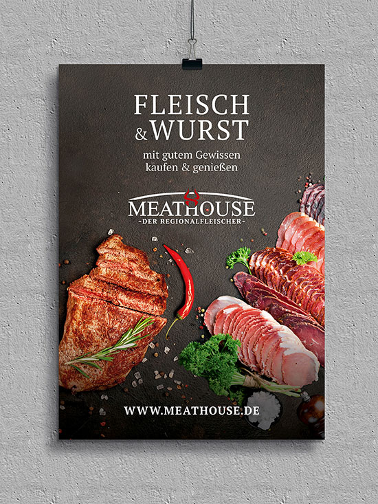 Plakate und Poster für Metzgereien & Fleischereien